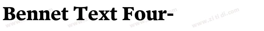 Bennet Text Four字体转换
